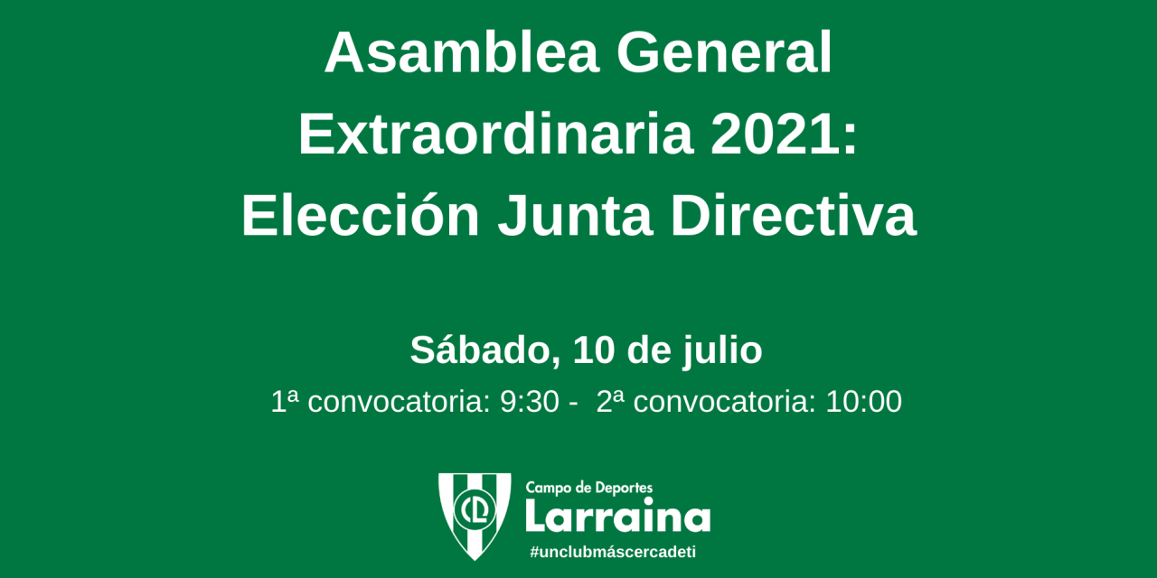 Comunicado: Asamblea General Extraordinaria – Elección de la nueva Junta Directiva